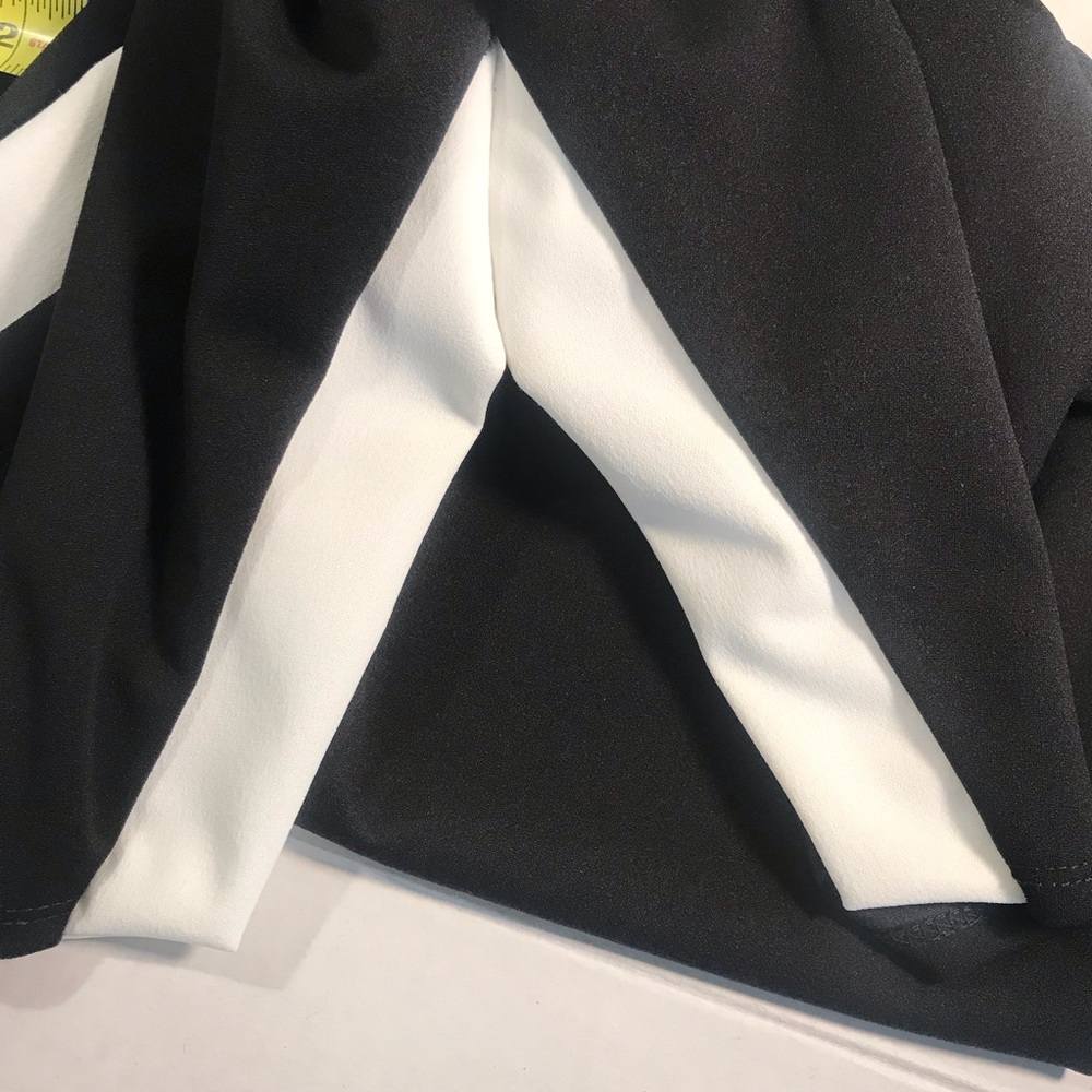 Charlotte Russe Black And White Slit Dress Small - Picture 7 of 8